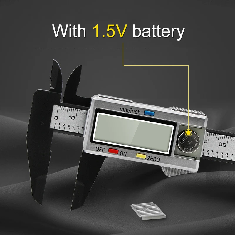 Точность 6 Inch150mm Пластик ЖК-дисплей цифровой штангенциркуль измерительный