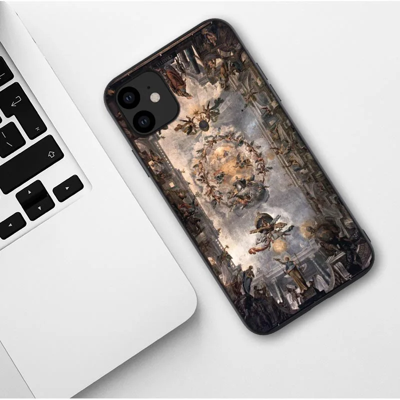 TPU Чехол для телефона iPhone 11 Pro Max Mona Lisa забавные имитирующие художественные картины Рождение Венеры мягкий чехол для iPhone XR XS MAX - Цвет: TPU
