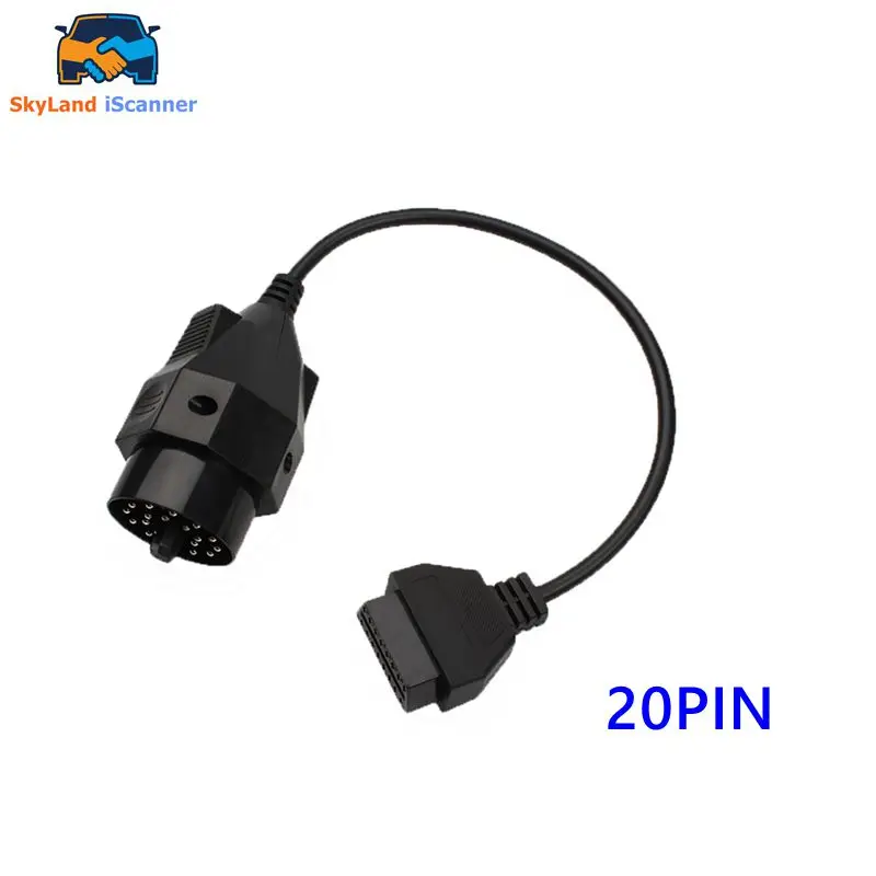 Новое поступление адаптер OBD2 для BMW 20 pin к OBD II 16 PIN гнездовой разъем кабеля
