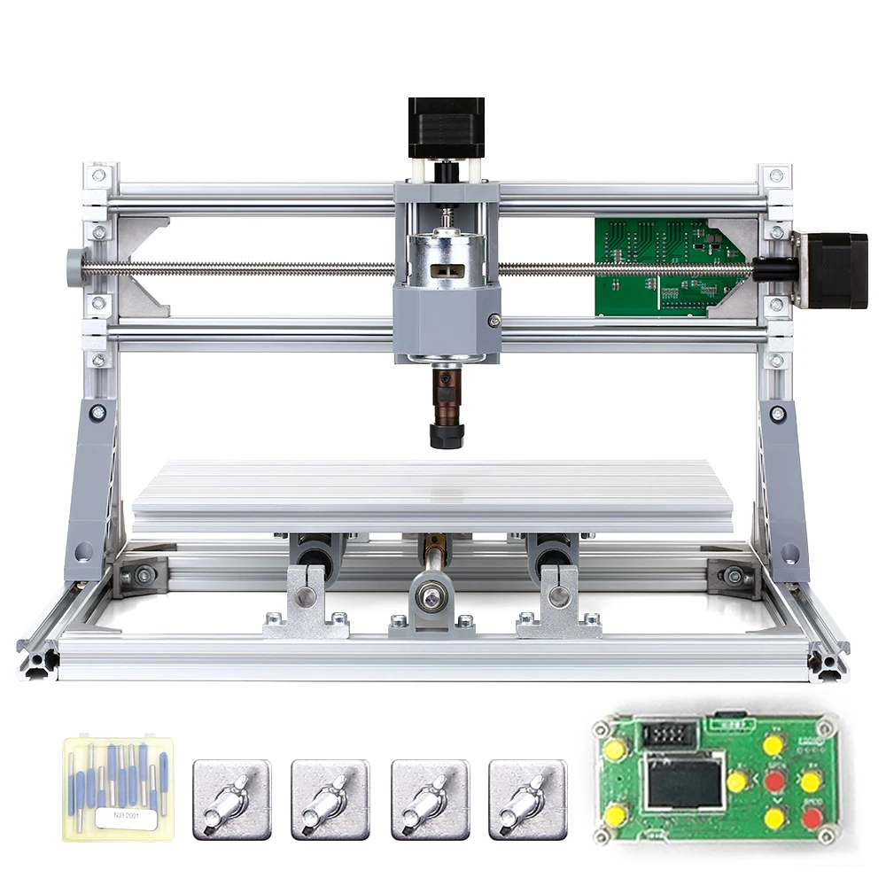 DIY CNC Router Kit 2-in-1 Mini Engraving Machine PCB PVC Plastic Acrylic Wood Carving Milling with ER11 Collet | Инструменты