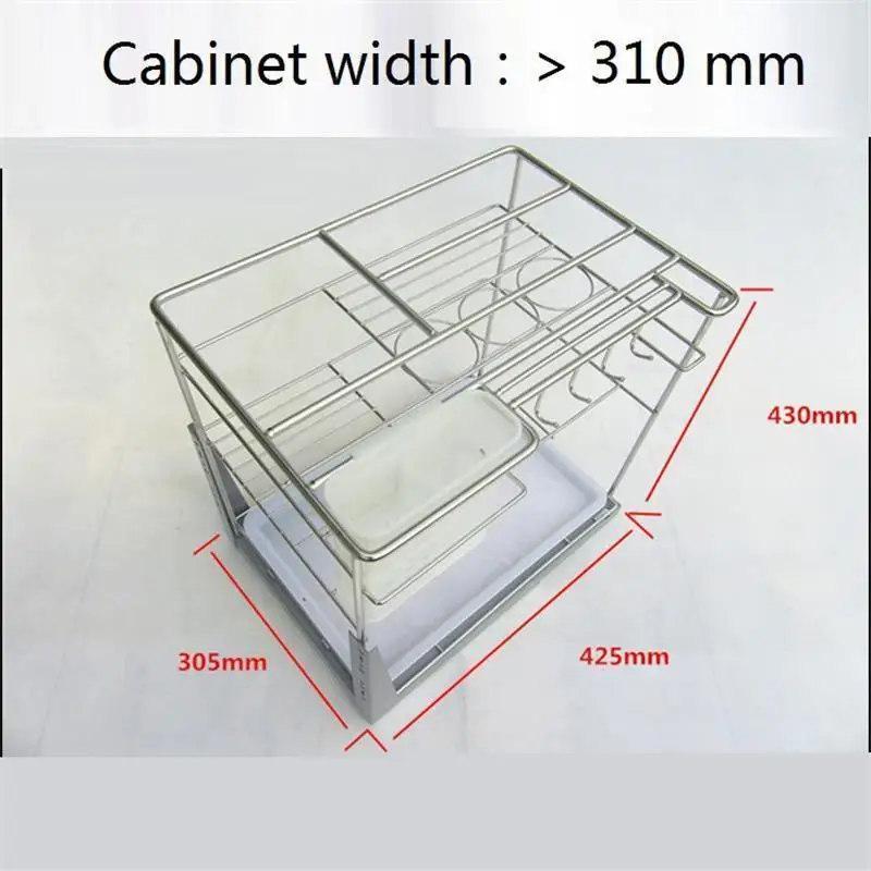 

Almacenaje Armario Platos Kuchnia Stainless Steel Organizer Cuisine Cocina Kitchen Cabinet Cestas Para Organizar Basket