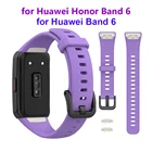 Ремешок спортивный для Huawei Band 6 и Honor Band 6, сменный Браслет для смарт-часов, аксессуары для Huawei Band 6