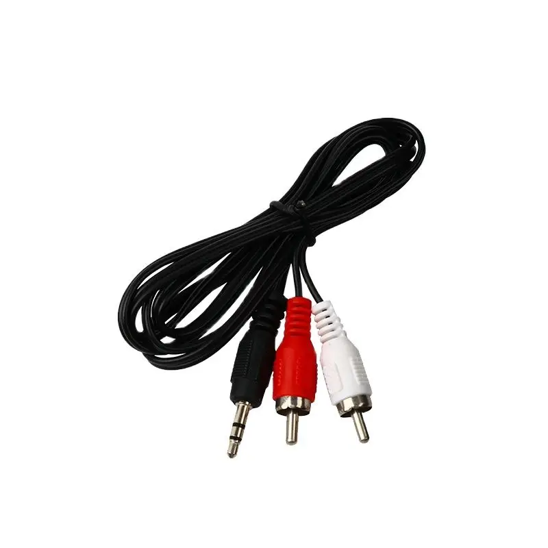 

Audio cable Double lotus head 3.5mm one point two 3.5 rpm 2RCA computer speakers Data audio cable length 1.5 meters