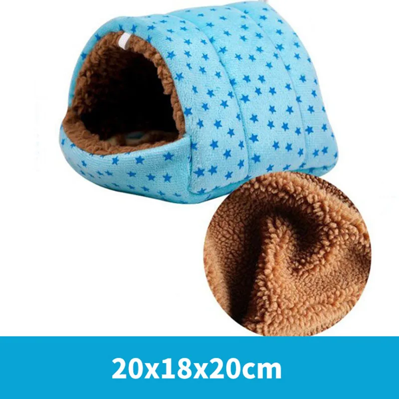 

Soft Hamster House Guinea Pig Warm Mat Nest Small Animal Sleeping Bed Winter Comfortable Plush Hamster House Cave Pets Supplies
