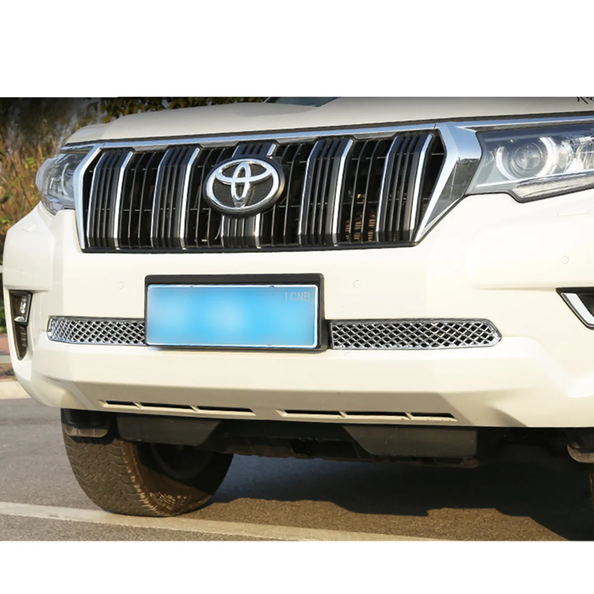 Передний бампер под решеткой отделка капота для Toyota Land Cruiser Prado 150 FJ150 2018 яркие