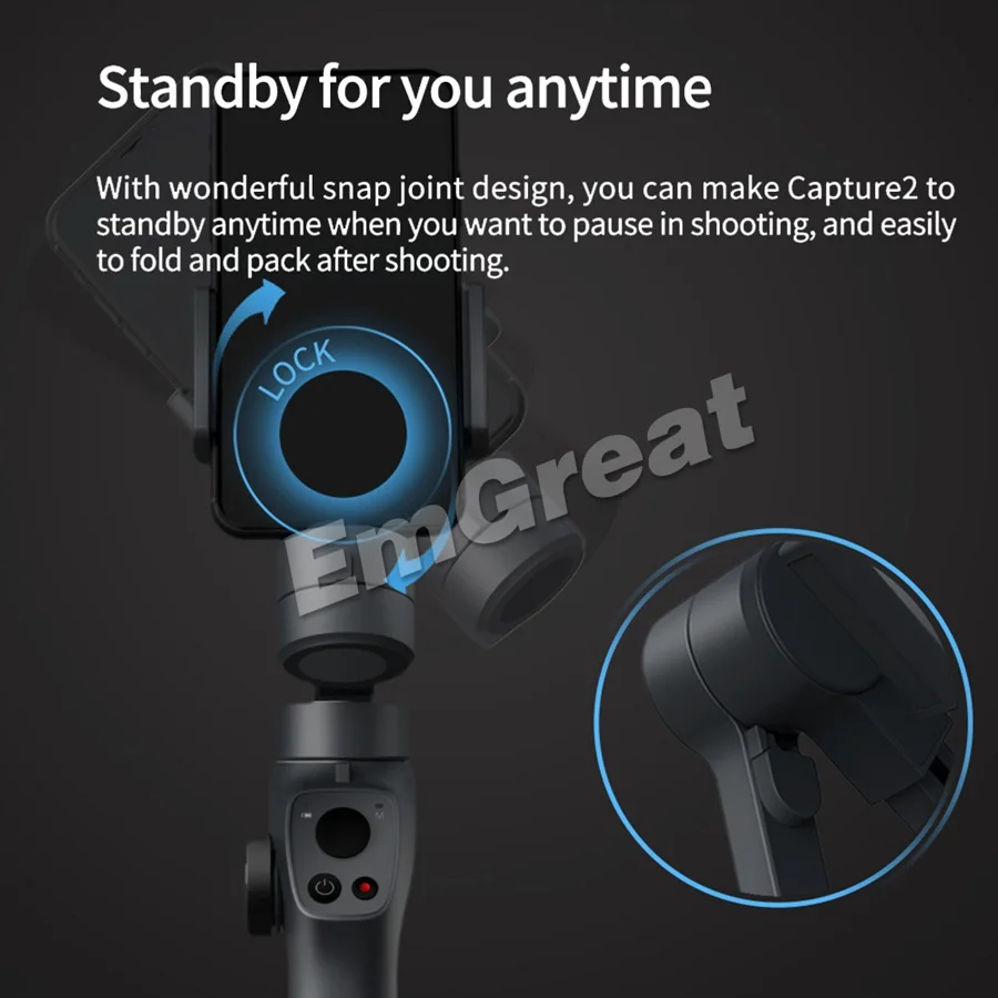 Funsnap захвата 2 3-Axis смартфон ручной шарнирный стабилизатор для камеры для iPhone XS X 8 Xiaomi samsung S9 S8 экшн Камера PK гладкой 4