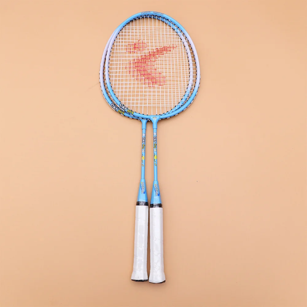

1 Pair Kids Badminton Racket Aluminium Alloy Outdoor Sports Racket Set Training Pats Paternity Children Cartoon Badminton Racket