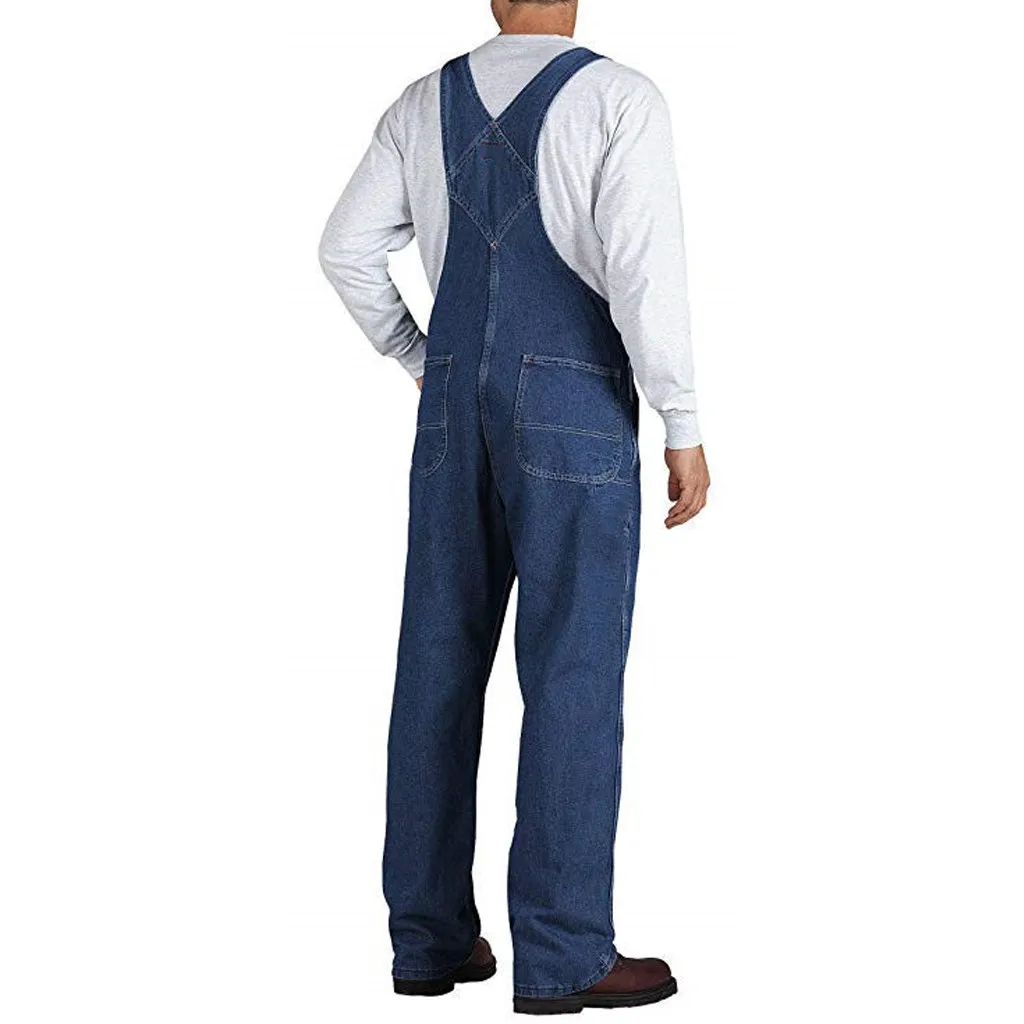 Мужские новые модные повседневные штаны с карманами Рабочие Комбинезоны на