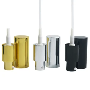 Золото, серебро, алюминий, колпачок насоса лосьона с дозатором, топ, используемый для бутылки с эфирным маслом 18 мм 30 шт.