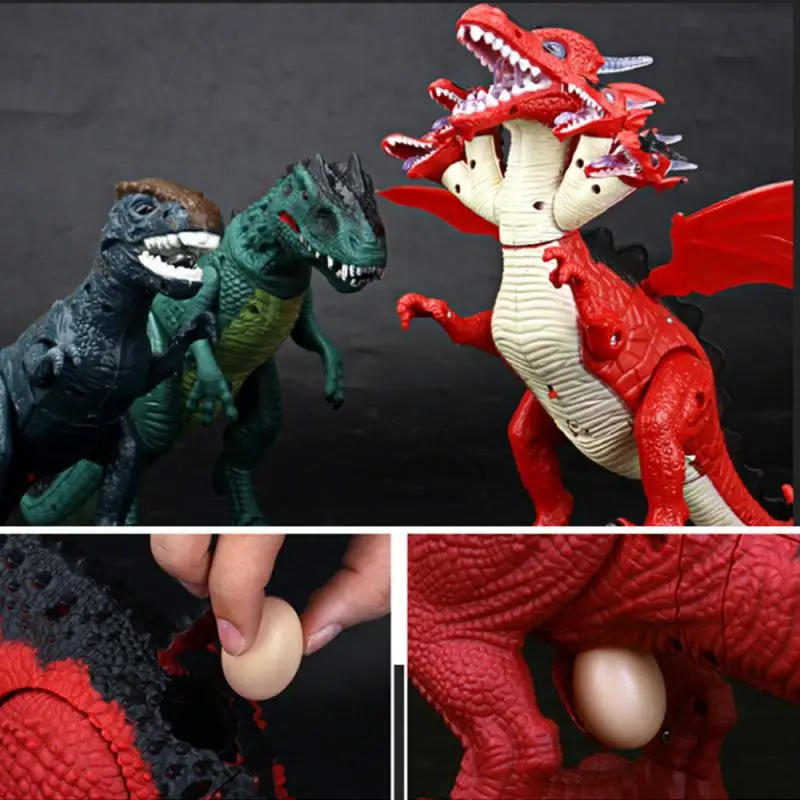 

Электрические динозавры со звуком и светом, могут проектироваться для походов, тираннозавр, игрушка-животное, подарок для мальчика