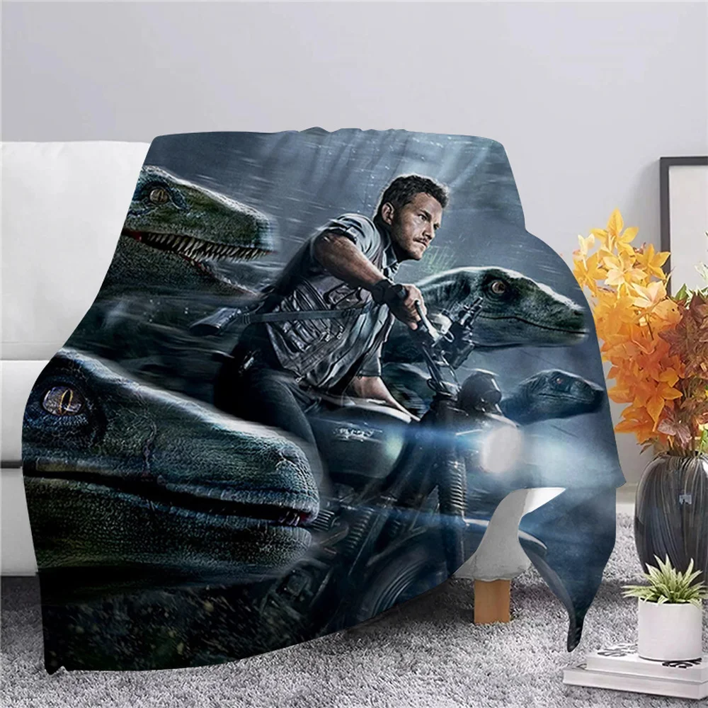 

CLOOCL Jurassic Dinosaur Flannel Blanket 3D Print Throw Blanket Adult Home Decor Bedspread Sofa Bedding Quilts Drop Shipping
