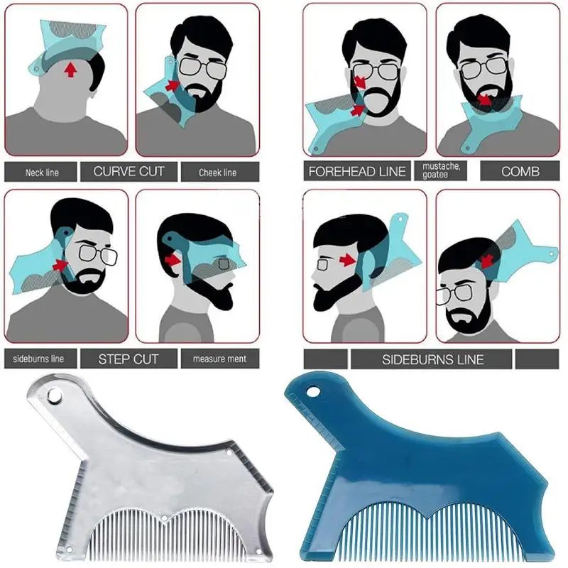Линейка для укладки бороды расческа инновационный дизайн инструмент придания