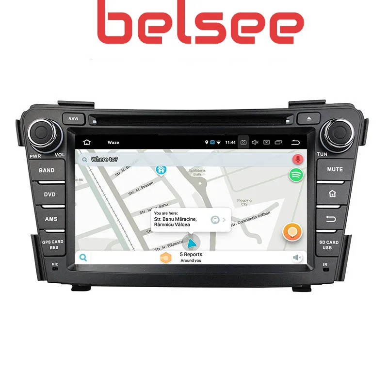 Автомобильный DVD плеер Belsee GPS Android 10 головное устройство Автомобильная