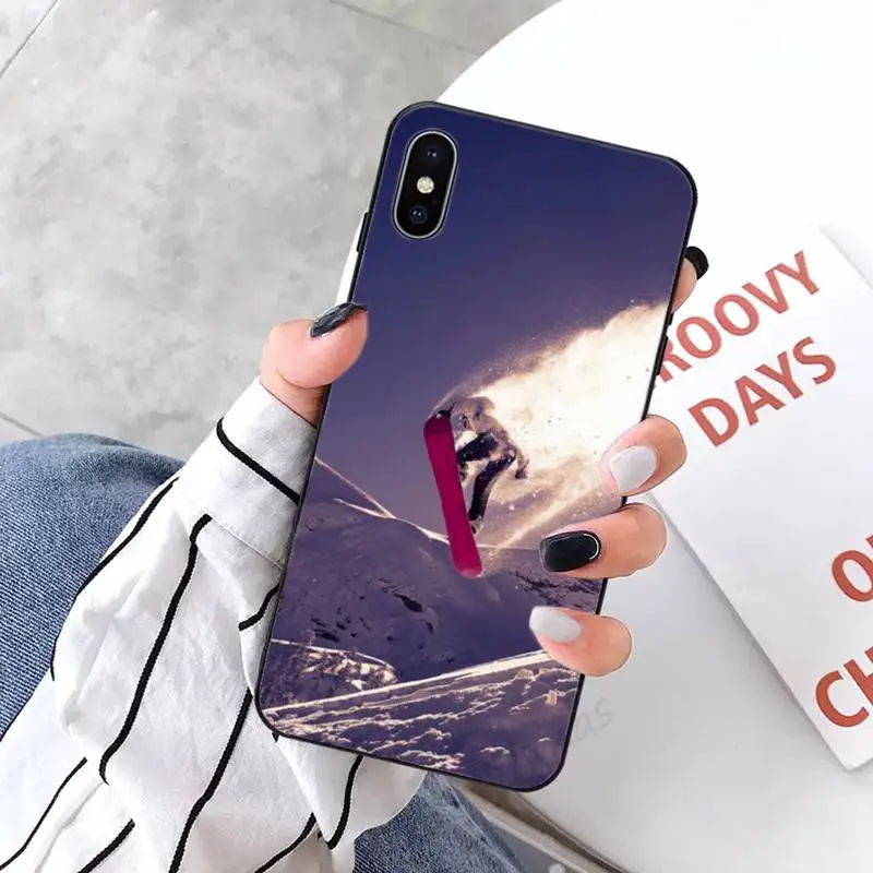 

Lavaza ski neige Snowboard Phone Case for iPhone 11 12 pro XS MAX 8 7 6 6S Plus X 5S SE 2020 XR