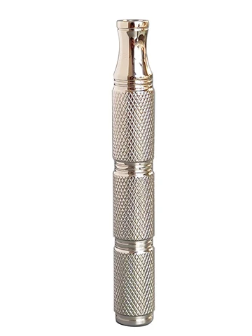 Бритвенная ручка Dscosmetic Knurl из нержавеющей стали 316L