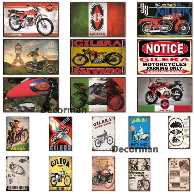 [Mike86] Итальянский металлический жестяной знак в стиле ретро настенные постеры