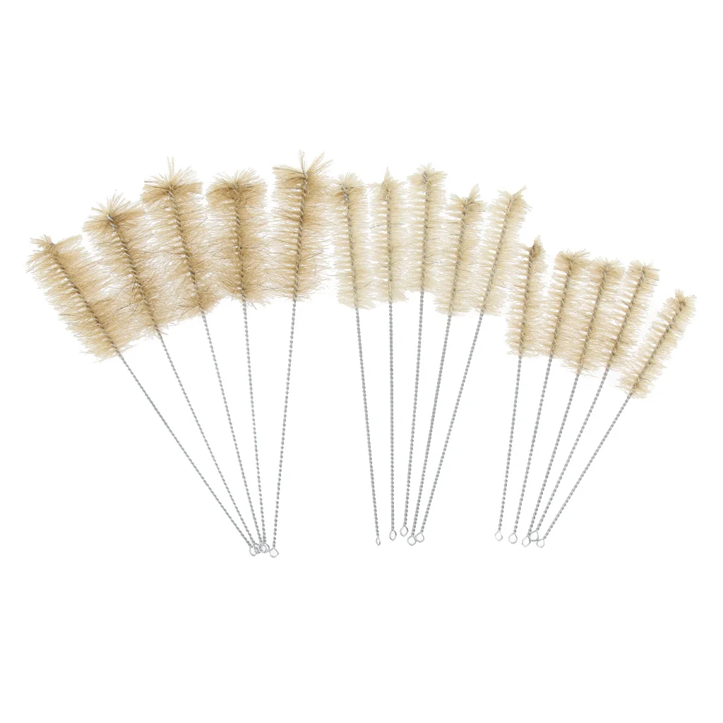 

15PCS Universal Fit Lab Test Tube Brushes Set 3-Size Cleaning Tool Included