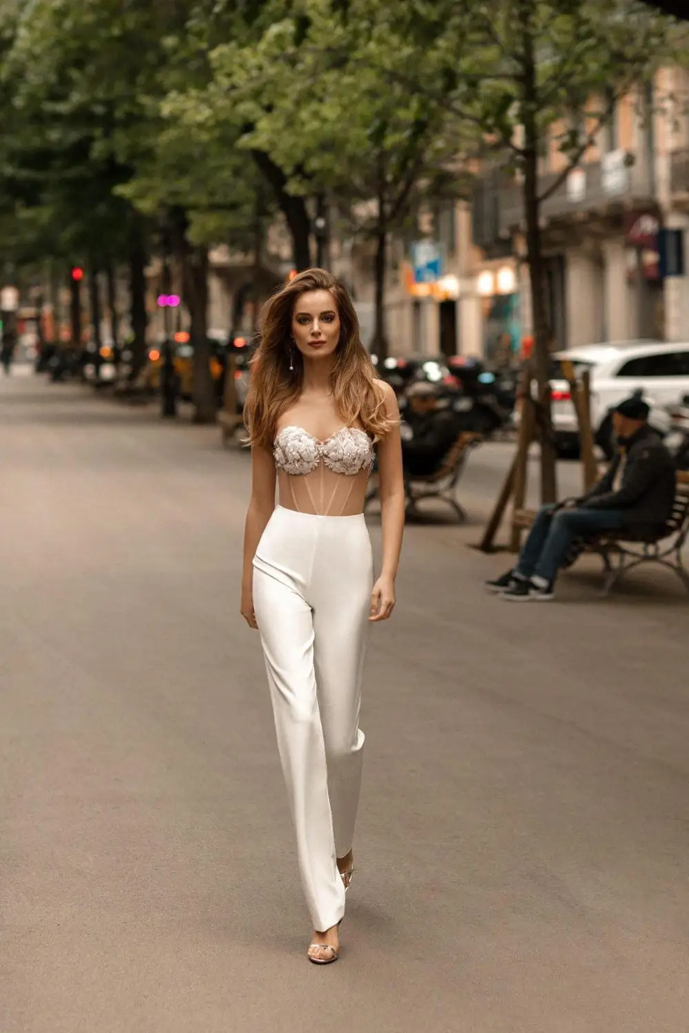 Сексуальные комбинезоны свадебное платье с косточками женское кружевное