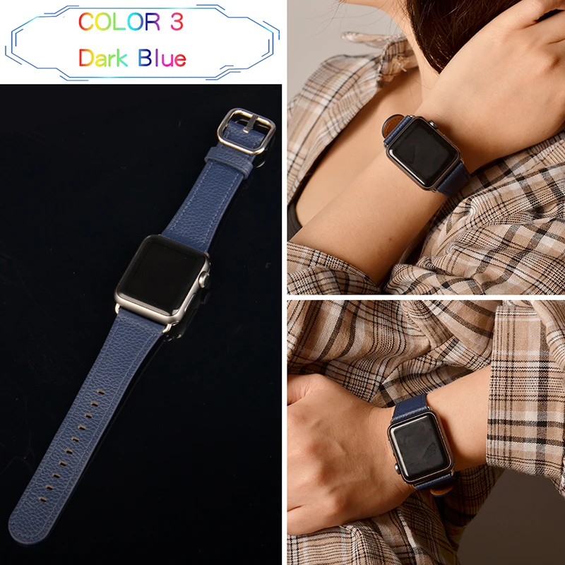 Классический ремешок Kebitt из натуральной кожи для apple watch series 5 4 3 2 1 iwatch5 ремешок 38 40 мм 42 44 мм один тур полосы