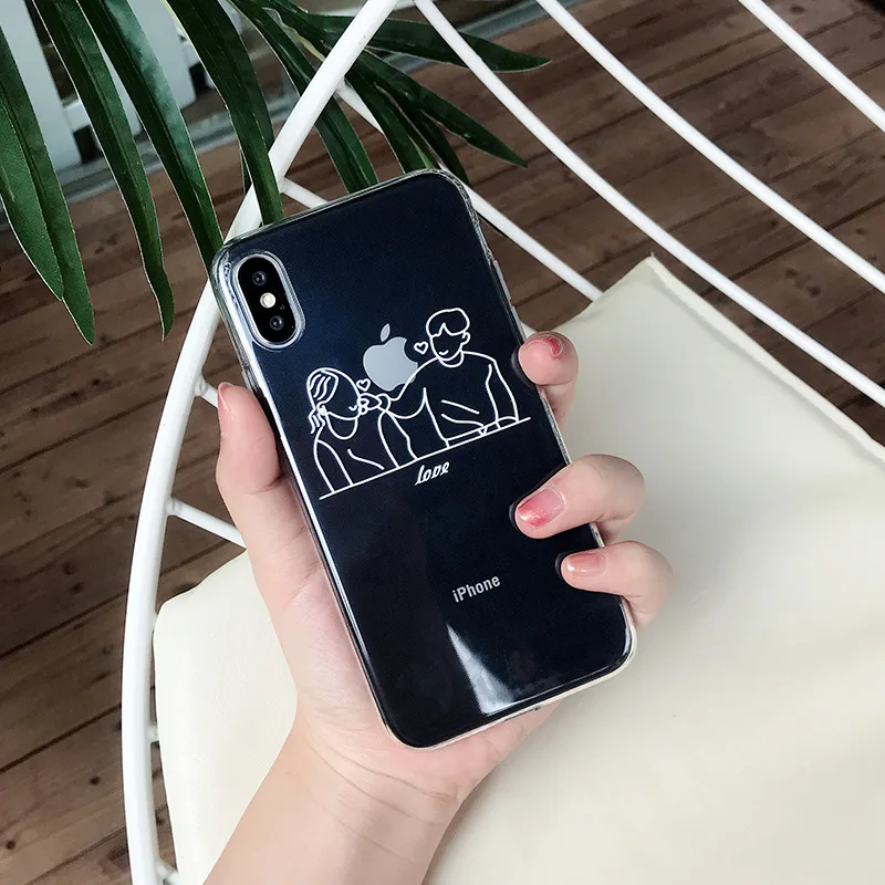 Прозрачный силиконовый чехол для iphone X XR 11 Pro XS MAX 8 7 6 Plus|Бамперы| |