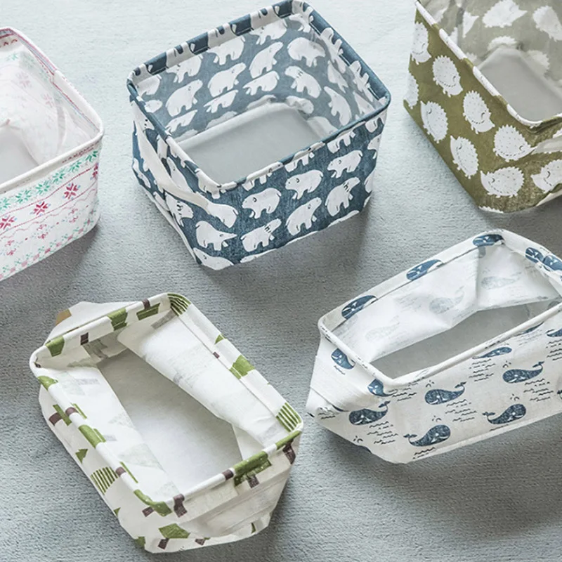 Распродажа 1 шт. настольная коробка для хранения печать водонепроницаемый