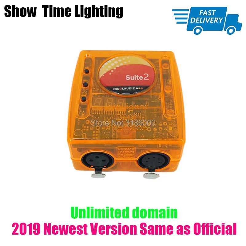 Быстрая доставка мини dmx консоль Sunlite Suite2 FC DMX USD контроллер pro для DJ Party LED Освещение