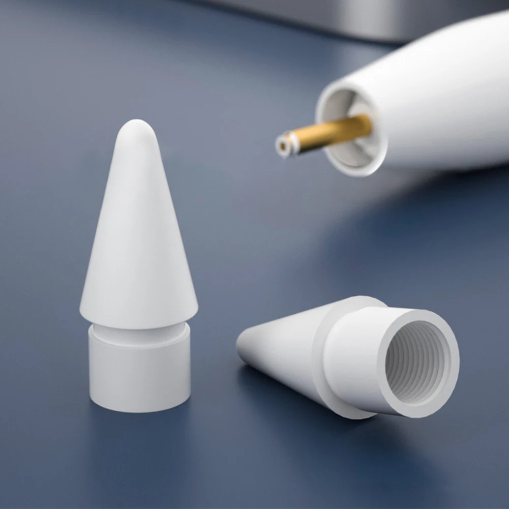 

2Pcs New Apple Pencil Tip Spare Nib Replacement Tip For Apple Pencil 1st 2nd Generation iPad Pro Stylus Touchscreen Pen