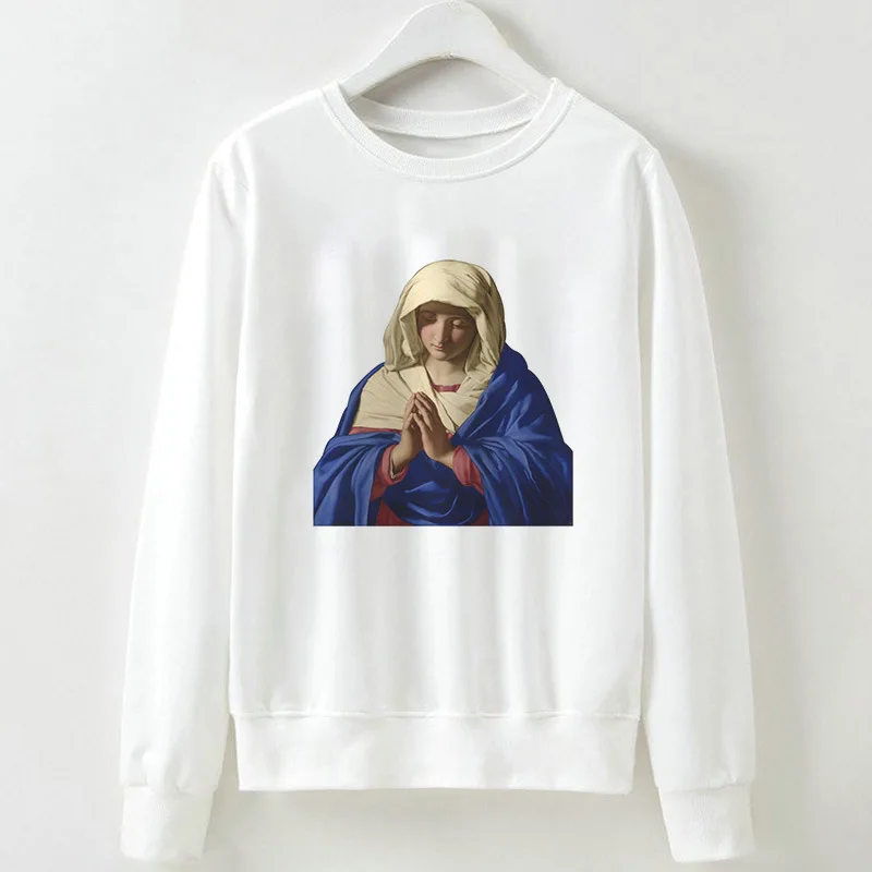 Женская толстовка с забавным рисунком белая голографическая Толстовка Harajuku Kawaii