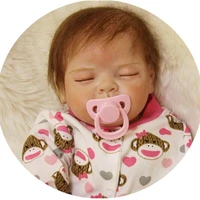 reborn baby lifelike 2255cm soft vinyl handmade newborn silicone sleeping girl