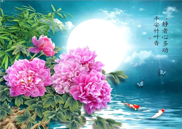 5D DIY алмазная живопись, круглые стразы, цветок, алмазная вышивка, картина, украшение дома - Цвет: Full round drill
