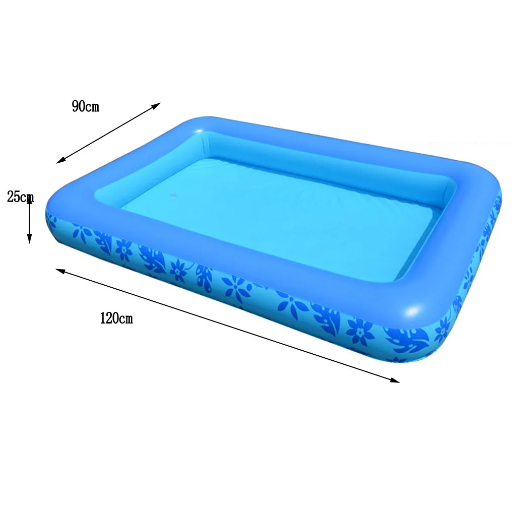 

125x88x50cm Children's Home Use Paddling Pool Large Size Inflatable Square Swimming Pool Heat Preservation Kids inflatable Pool