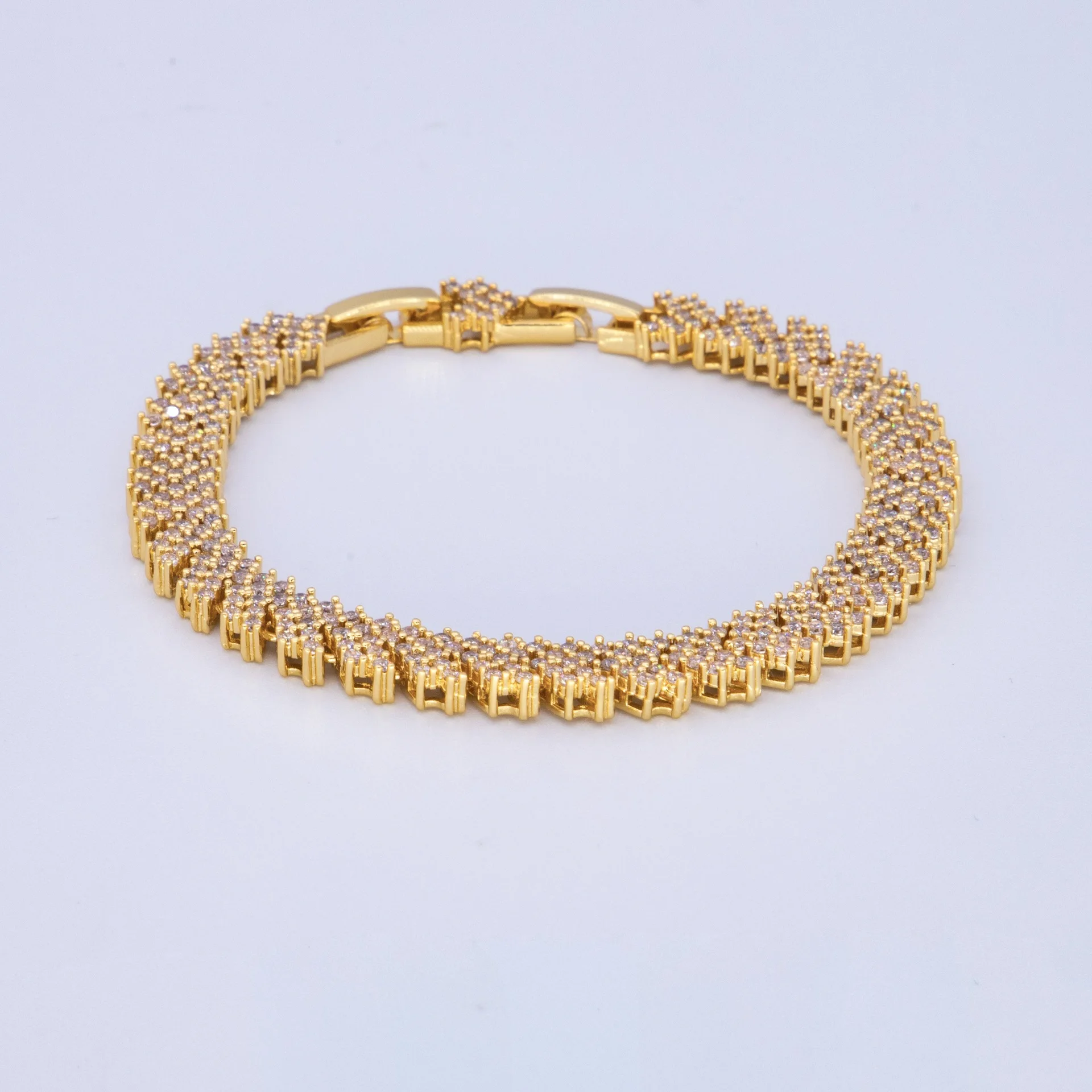 

HIP Hop copper Multi-color Iced Out Rhinestone Arrow Link Chain Bracelets With Extention Chain For Men Women Jewelry