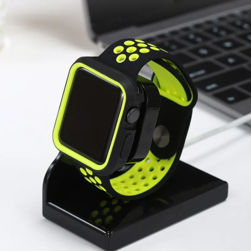 Зарядное устройство Док-станция держатель часы ремешок подставка для Apple Watch Series 1 2 3 42 мм 38 мм Зарядка Смарт кронштейн для часов держатель