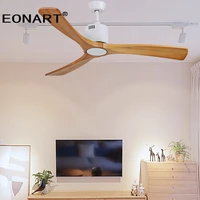 36 inch dc ceiling fan with lamp with remote control modern indoor solid wood roof decorate fans for home 110 240vac led fan