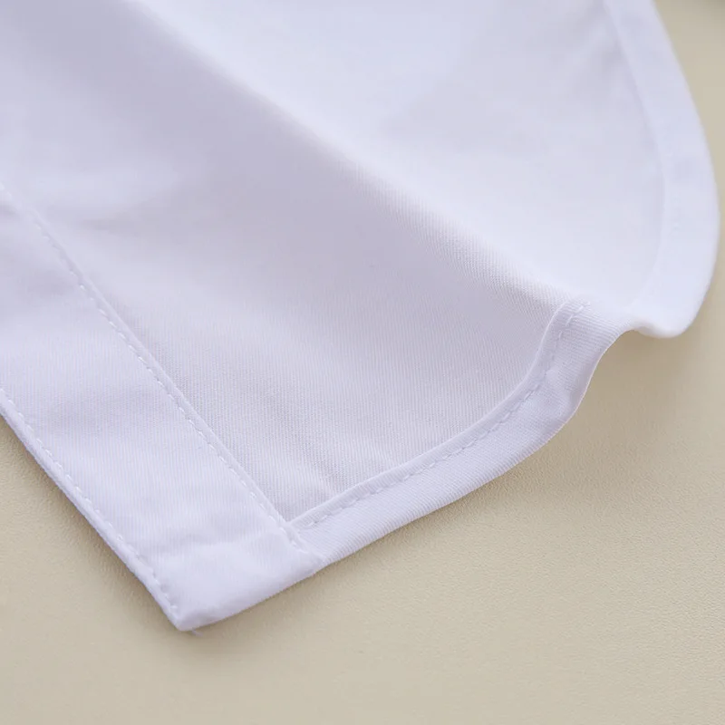 Женская рубашка блузка топы съемный воротник рубашки Женский Белый Однотонный