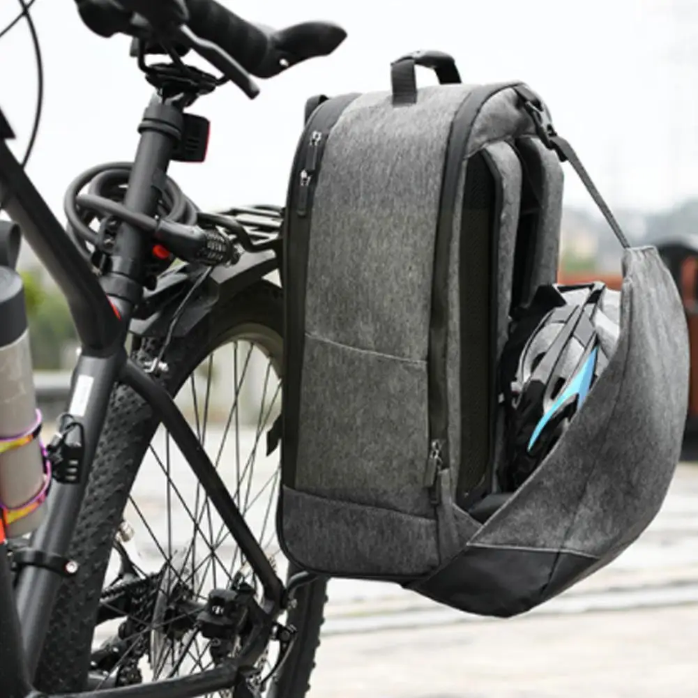 

40l Bike Bag Waterproof Cycling Bag Shoulder Bag Backseat Pannier Bicycle Capacity Bag Bag Backpack Rack Tail Bike Large G7a6