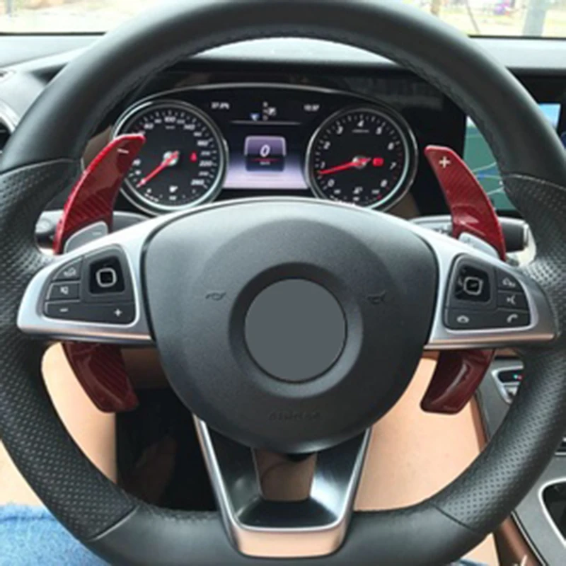 T Carbon Paddle Shifter для Mercedes Benz C Class W205 C180 C200 C300 2015 2018 расширитель руля