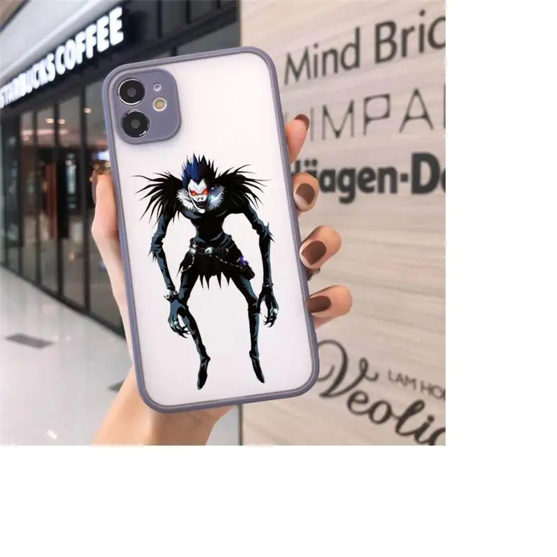 

Death Note anime manga luxury Phone Case cover matte transparent For iphone 7 8 11 12 plus mini x xs xr pro max cover