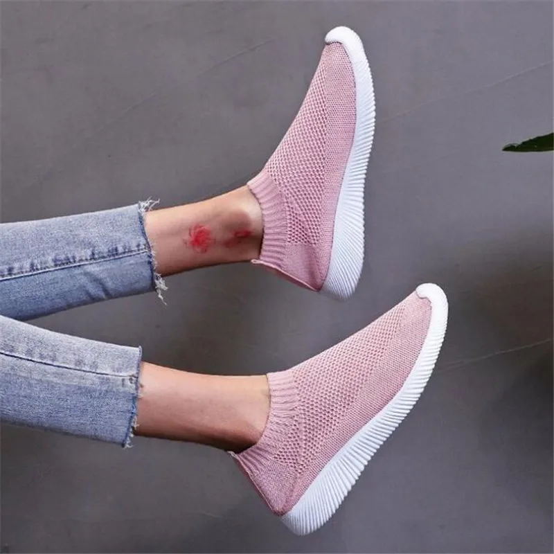 

Large size mesh women's shoes new fashion casual women shoes sports running womens bottom platform sneakers breathable loafers