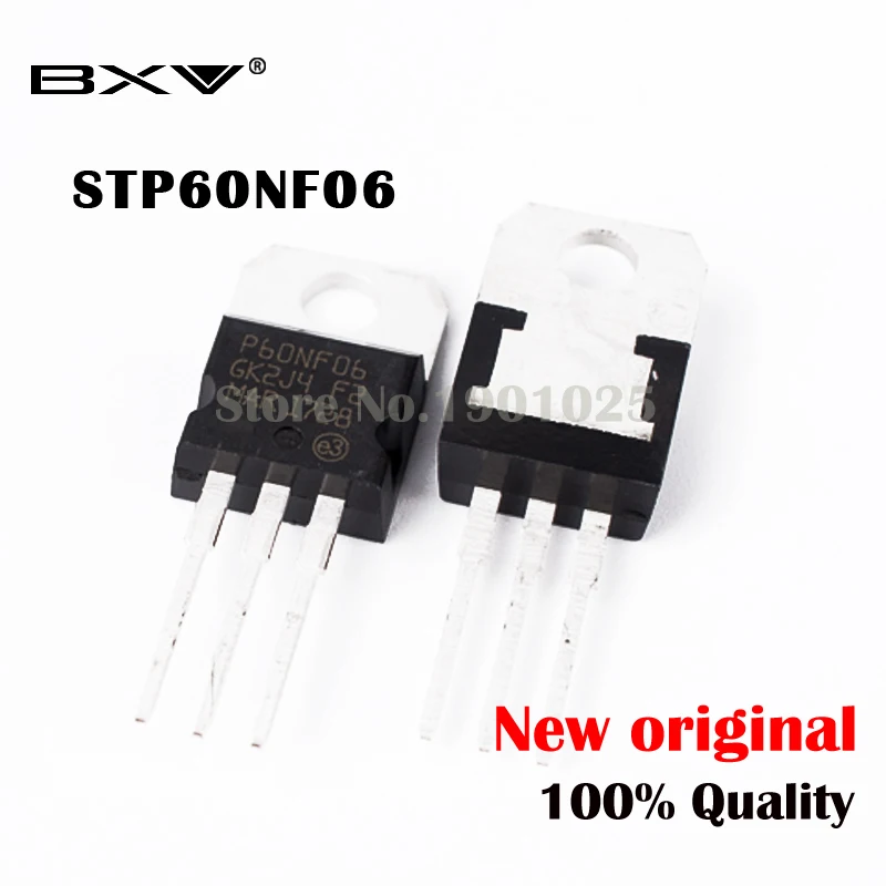 Интегральная схема STP60NF06 P60NF06 60N06 60NF06 TO-220, 10 шт.