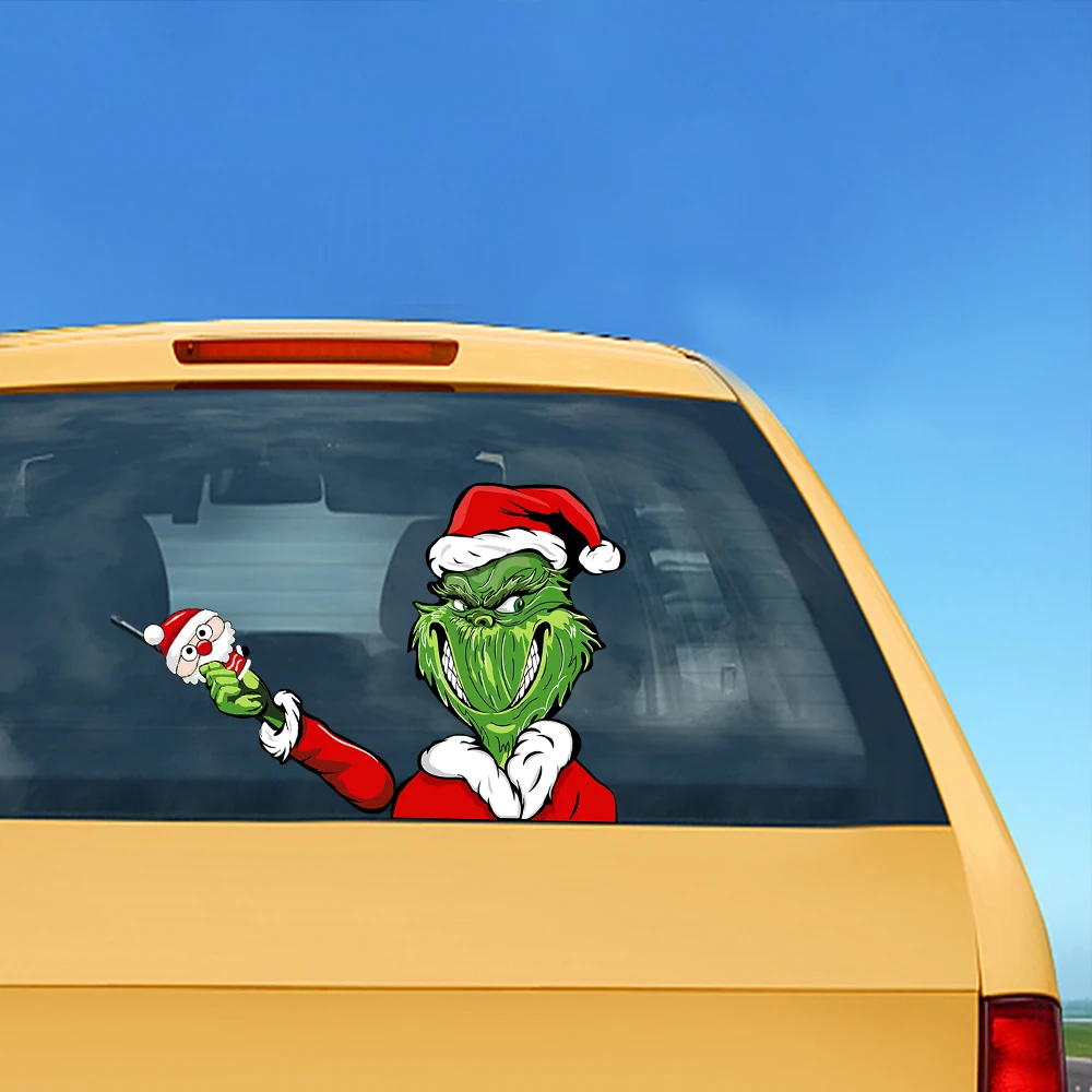 WIPERSIGNS рождественские зеленые пушистые монстры объемная наклейка на заднее