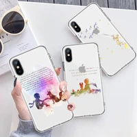 french animation little prince phone case transparent for iphone 6 7 8 11 12 s mini pro x xs xr max plus