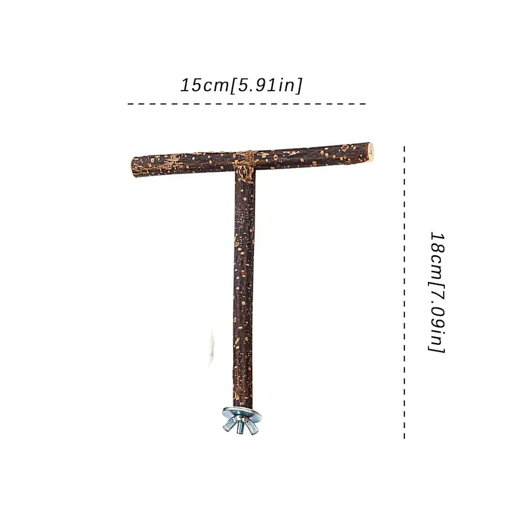 

Parrot Perch Stick Birds Standing Proach Aids/Approach Rods Shape Wood Stick Cage Chew Scratching Toyhandmade Budgies Cockatiels