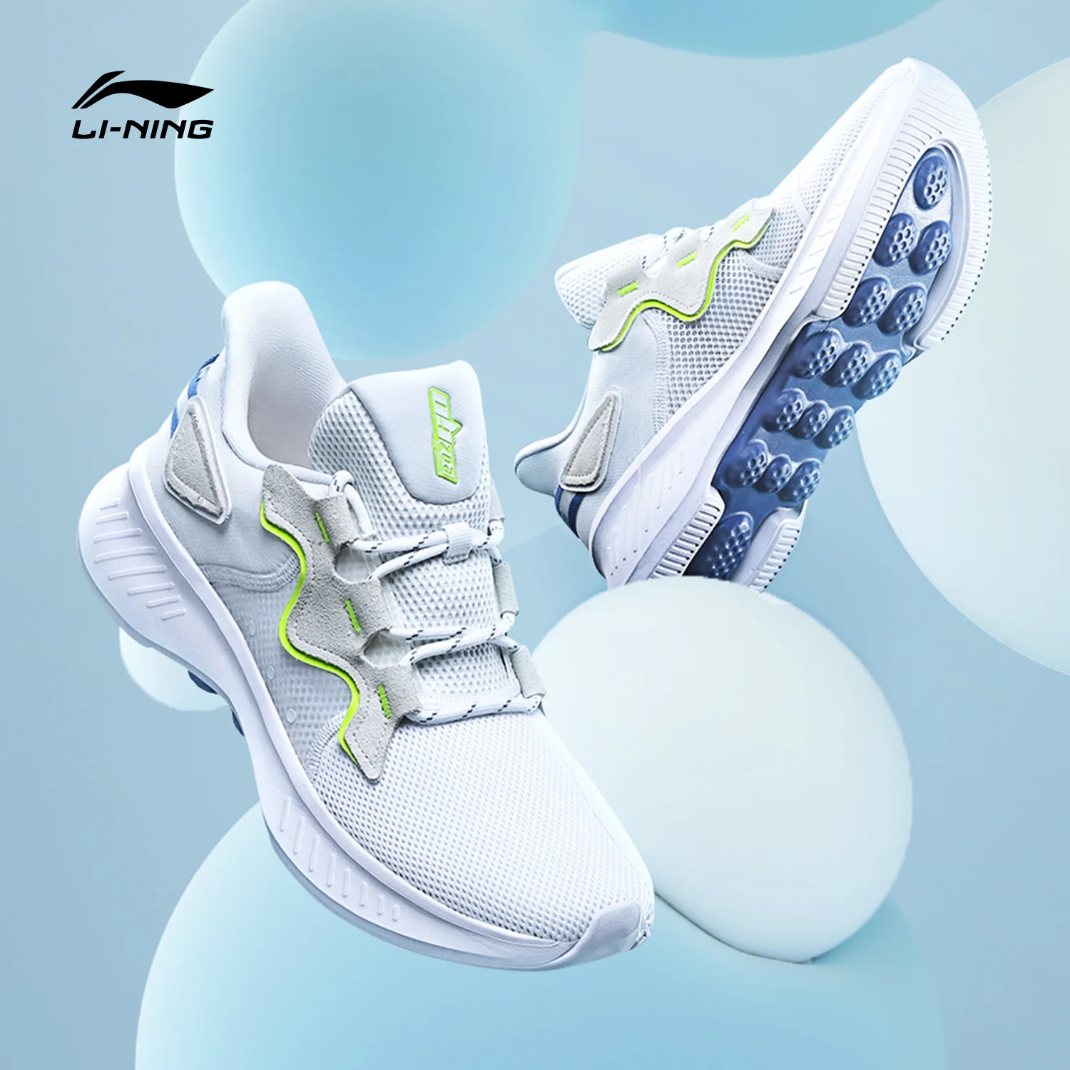 Беговые кроссовки Li-ning Men 2020 New BASIC RACING SHOES, легкие и дышащие, для марафона, спортивные кеды LiNing AREQ001. - Цена: 
