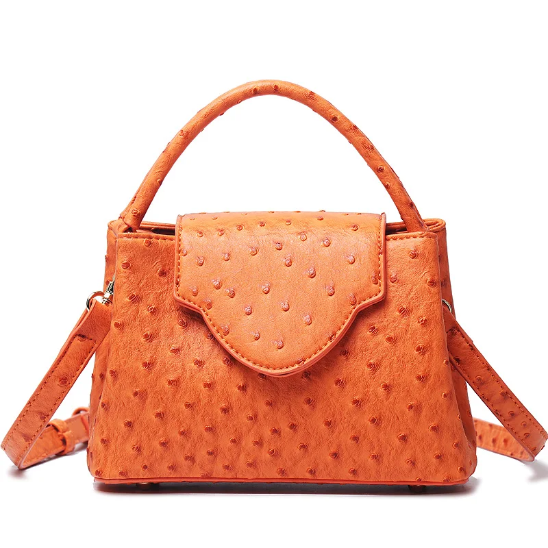 Ostrich Orange Модные женские сумки известного роскошного бренда, сумка-тоут под змеиную кожу, сумочка из кожи питона, клатч, кошелек, сумка высокого качества - Цвет: Ostrich Orange