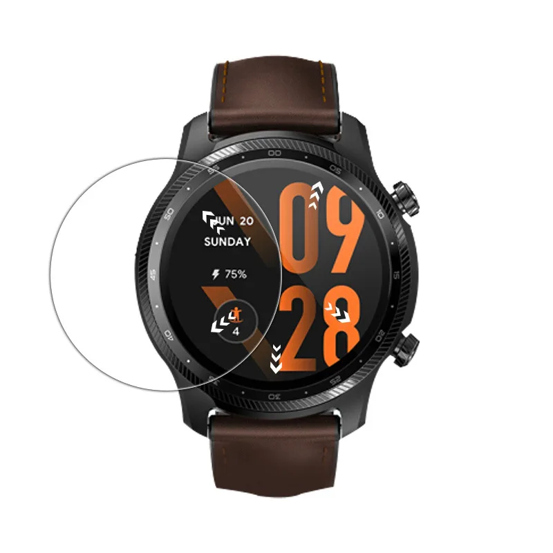 2 шт./лот закаленное стекло для часов Tic Watch pro x защитная пленка для экрана смарт-часов Tic watch prox