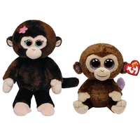 15cm ty beanie coconut and petals monkey glitter big eyes cute plush stuffed animals toy collection doll birthday gift