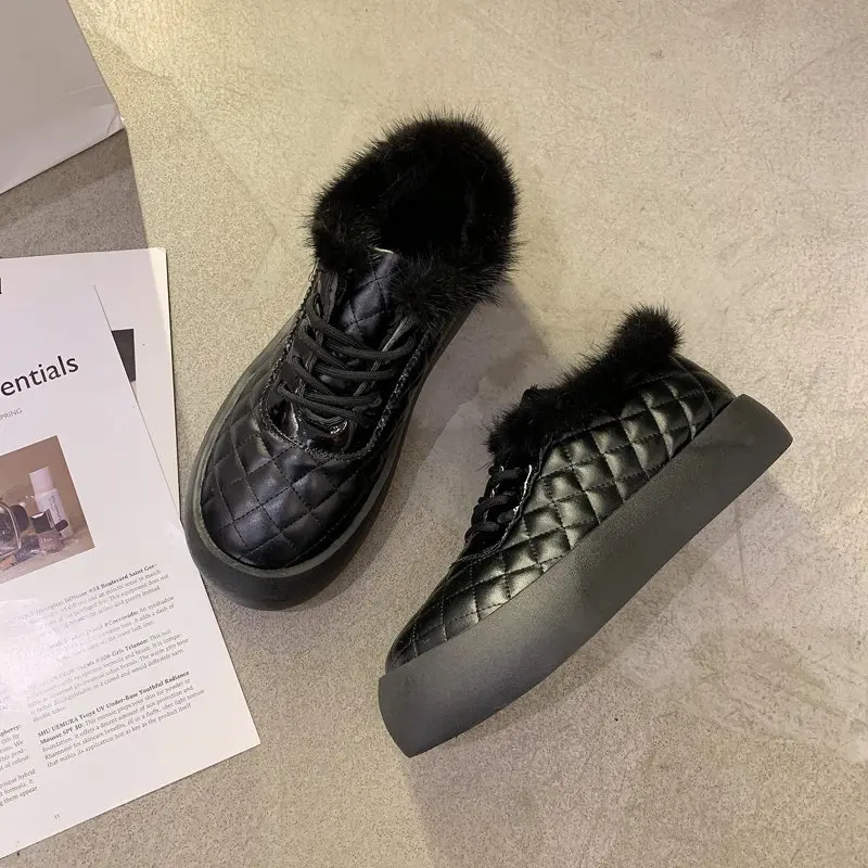 

Winter sports shoes women's ankle boots women's casual shoes women's boots plus velvet cotton shoes student short boots X711