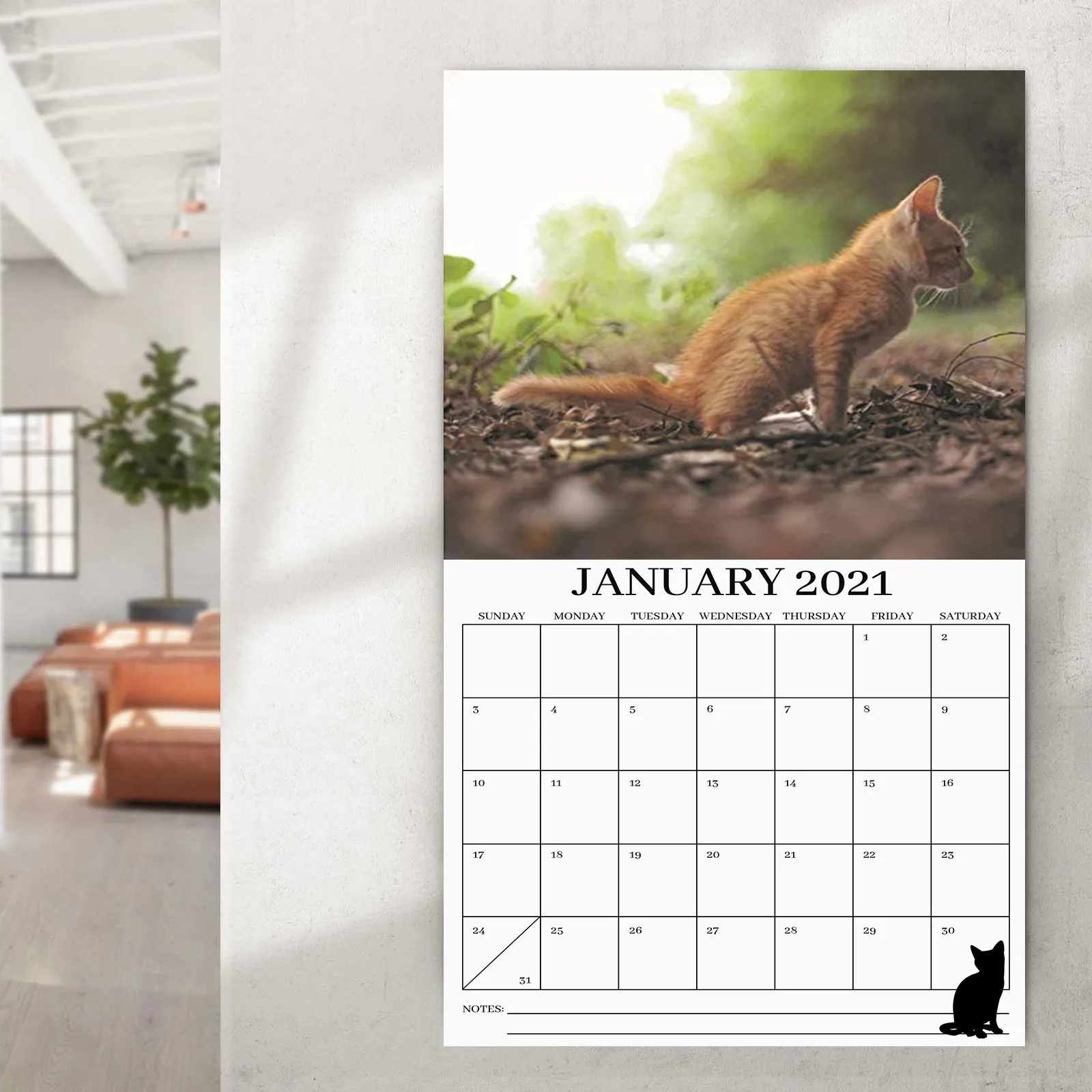 

CALENDAR 2021 Gift for Cat Lovers, Crazy Cat Lady, Animal Lover