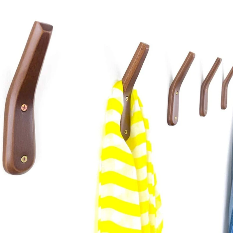 2 шт. настенный ручной работы древесина бука крючок Вешалка крючки современный